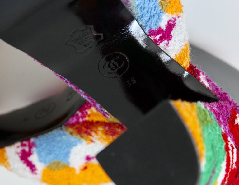 chanel multicolor sandals