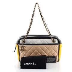 Chanel  Multicolor Graphic Camera Case Bag Quilted Lambskin Large