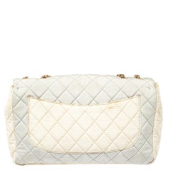 Chanel Multicolor Jersey Fabric Jumbo Reissue 2.55 Classic 227 Flap Bag