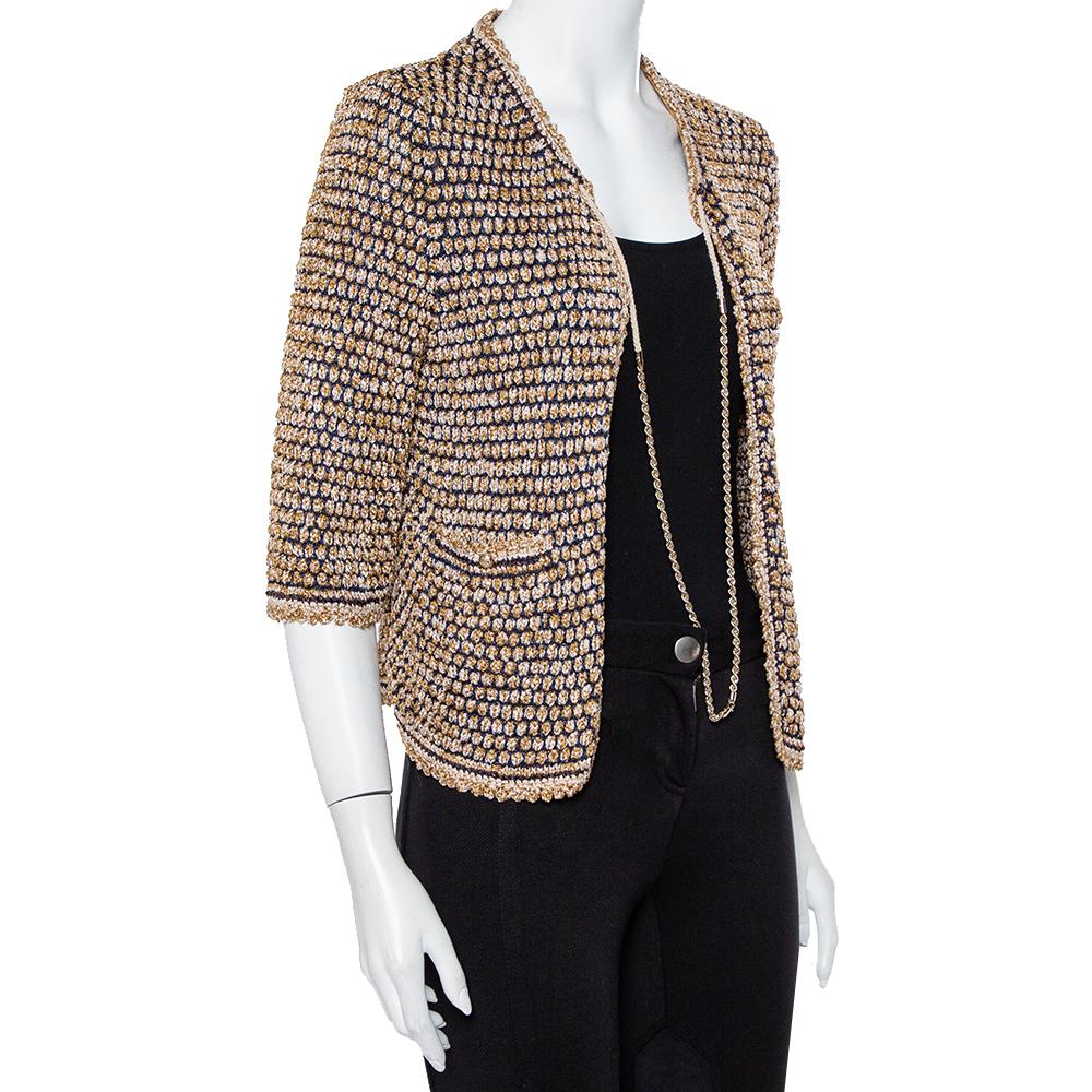 cardigan with chain detail