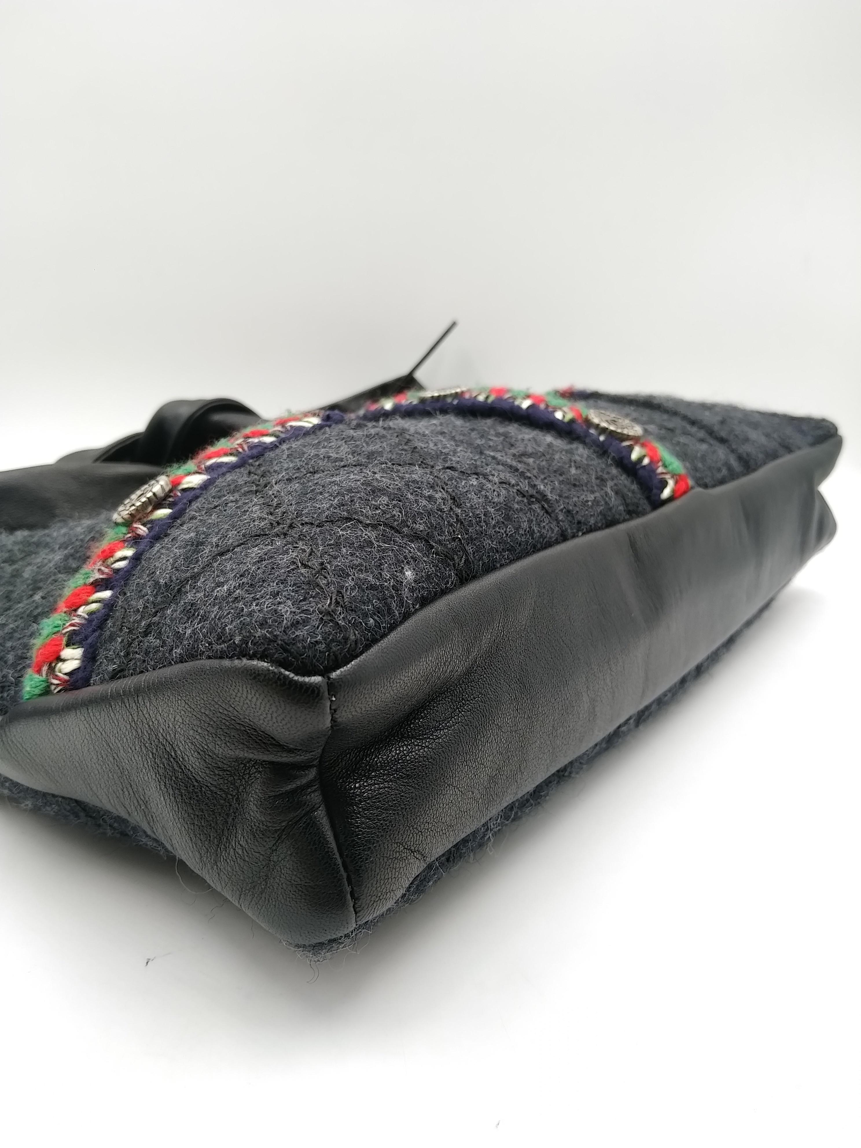 Chanel Multicolor Lambskin Wool Girl Bag For Sale 3