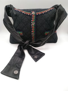 Chanel Multicolor Lambskin Wool Girl Bag