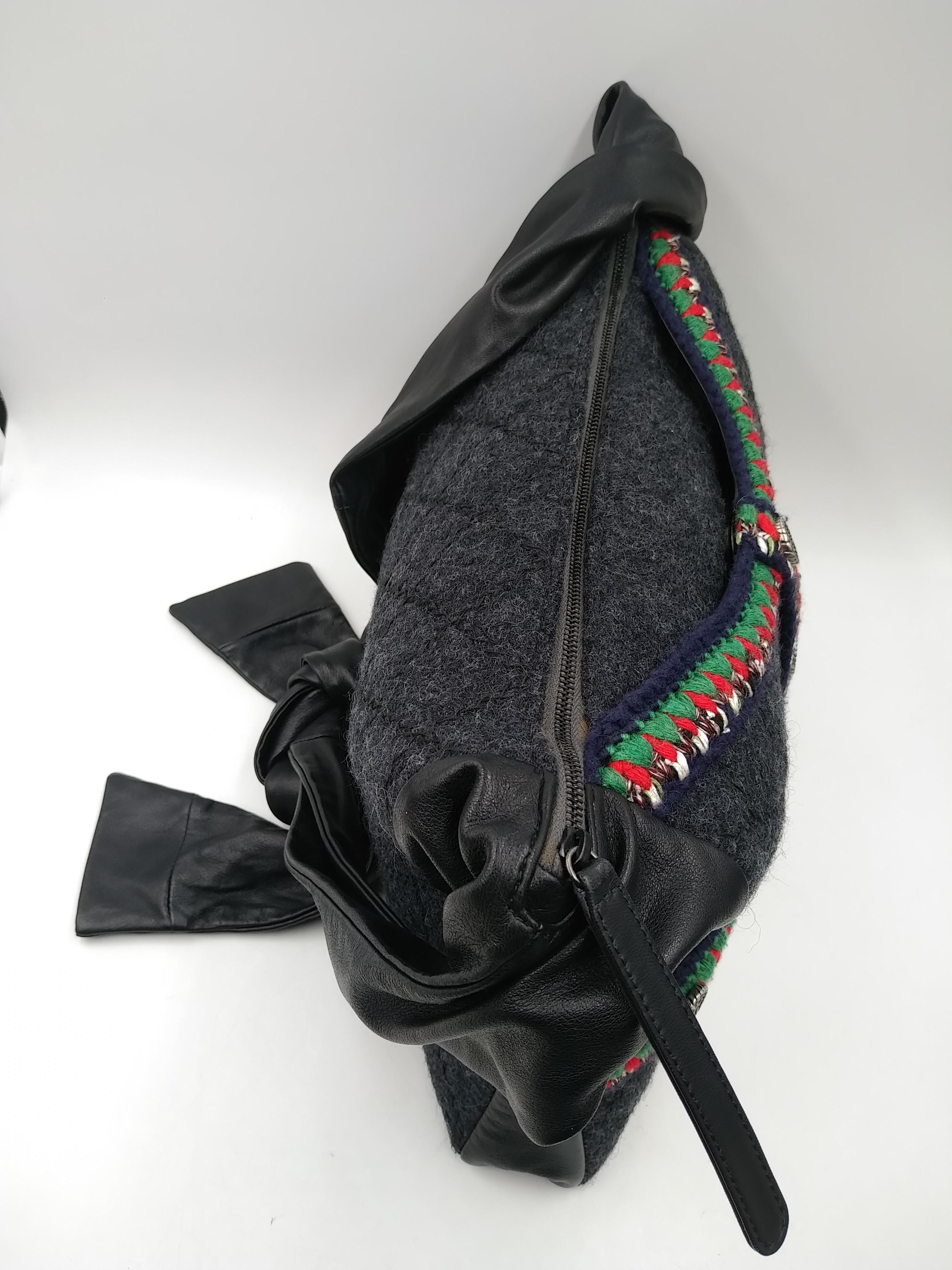 Chanel Multicolor Lambskin Wool Girl Bag  For Sale 1