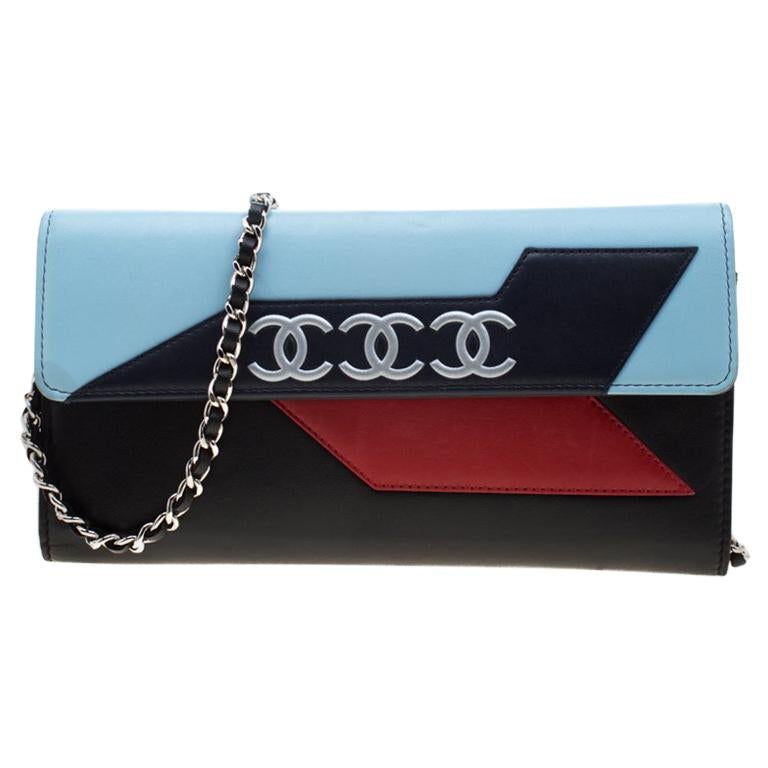 Chanel Multicolor Leather Airline Wallet On Chain For Sale at 1stDibs
