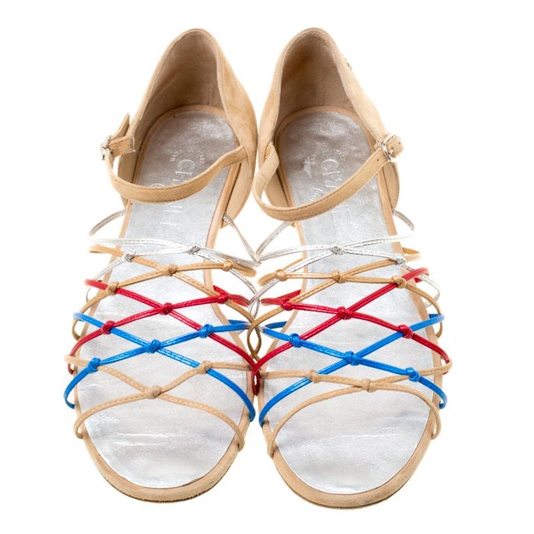 chanel multicolor sandals