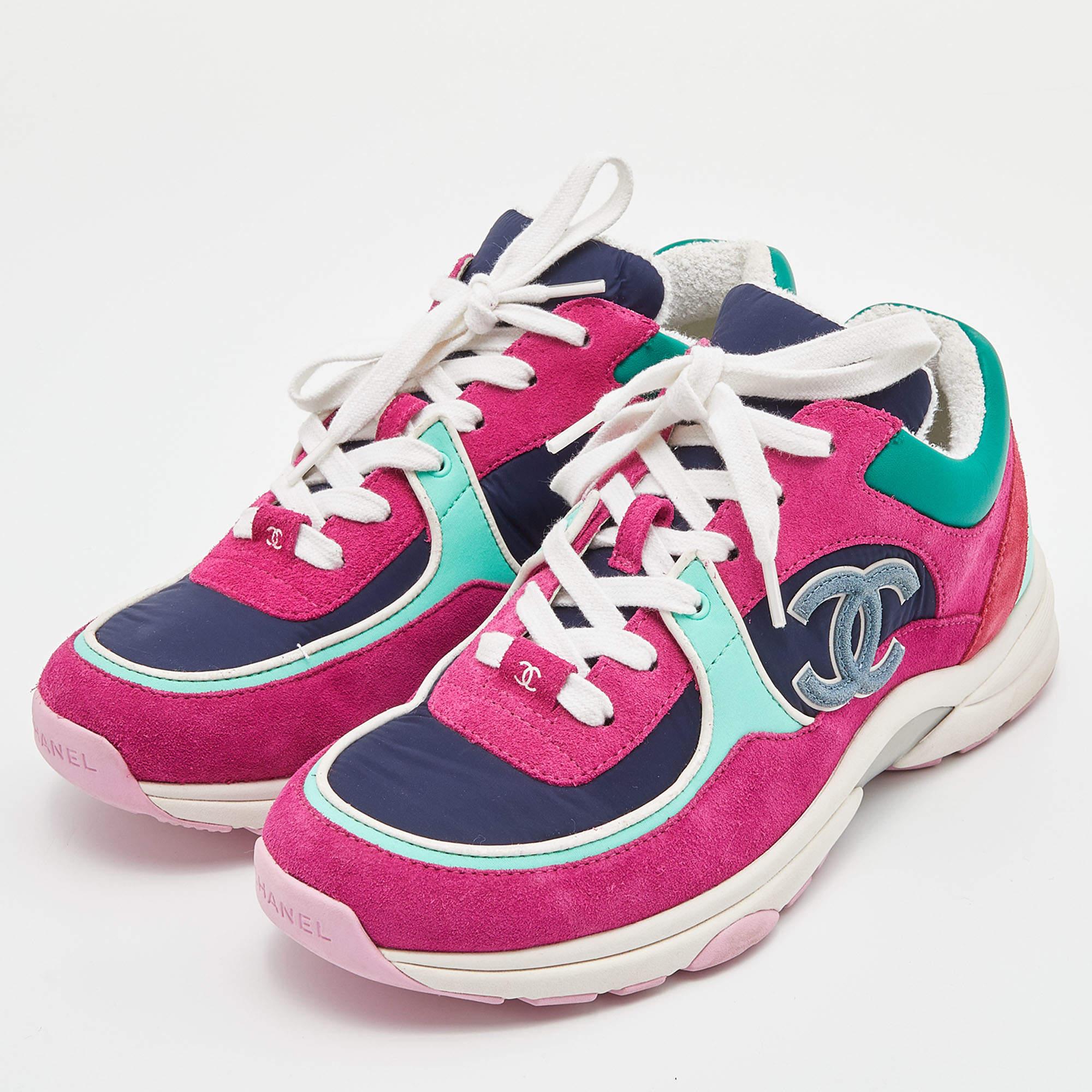 Chanel satin sneakers shop