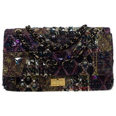 Chanel Multicolor Lesage Tweed Jewel Encrusted 2.55 Reissue Classic 227 Flap Bag