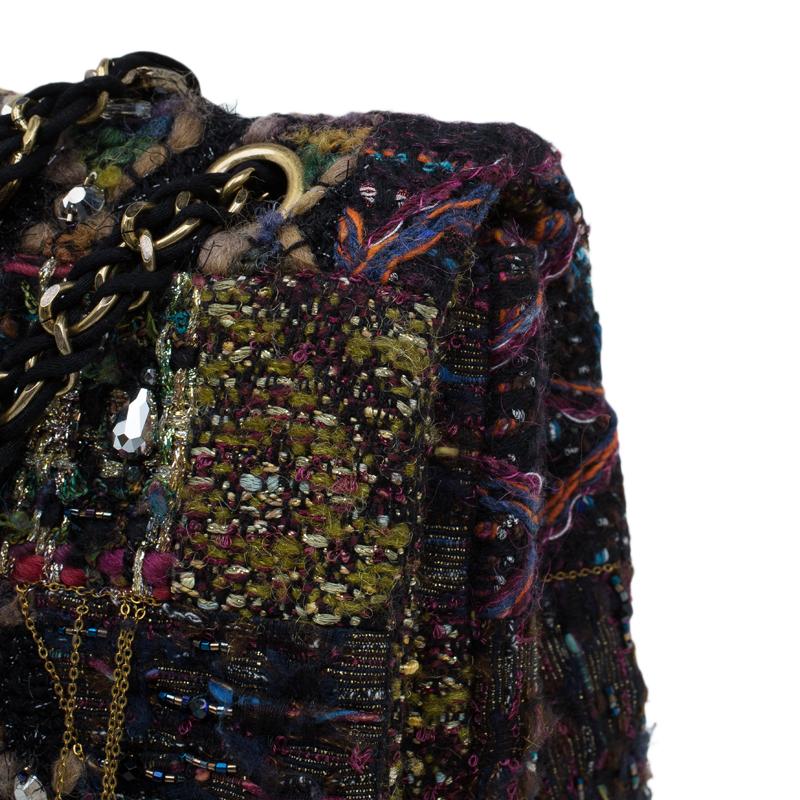 Chanel Multicolor Lesage Tweed Jewel Encrusted Reissue 2.55 Classic 228 Flap Bag 1