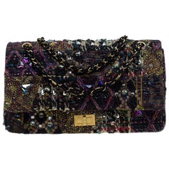 Chanel Multicolor Lesage Tweed Jewel Encrusted Reissue 2.55 Classic 228 Flap Bag