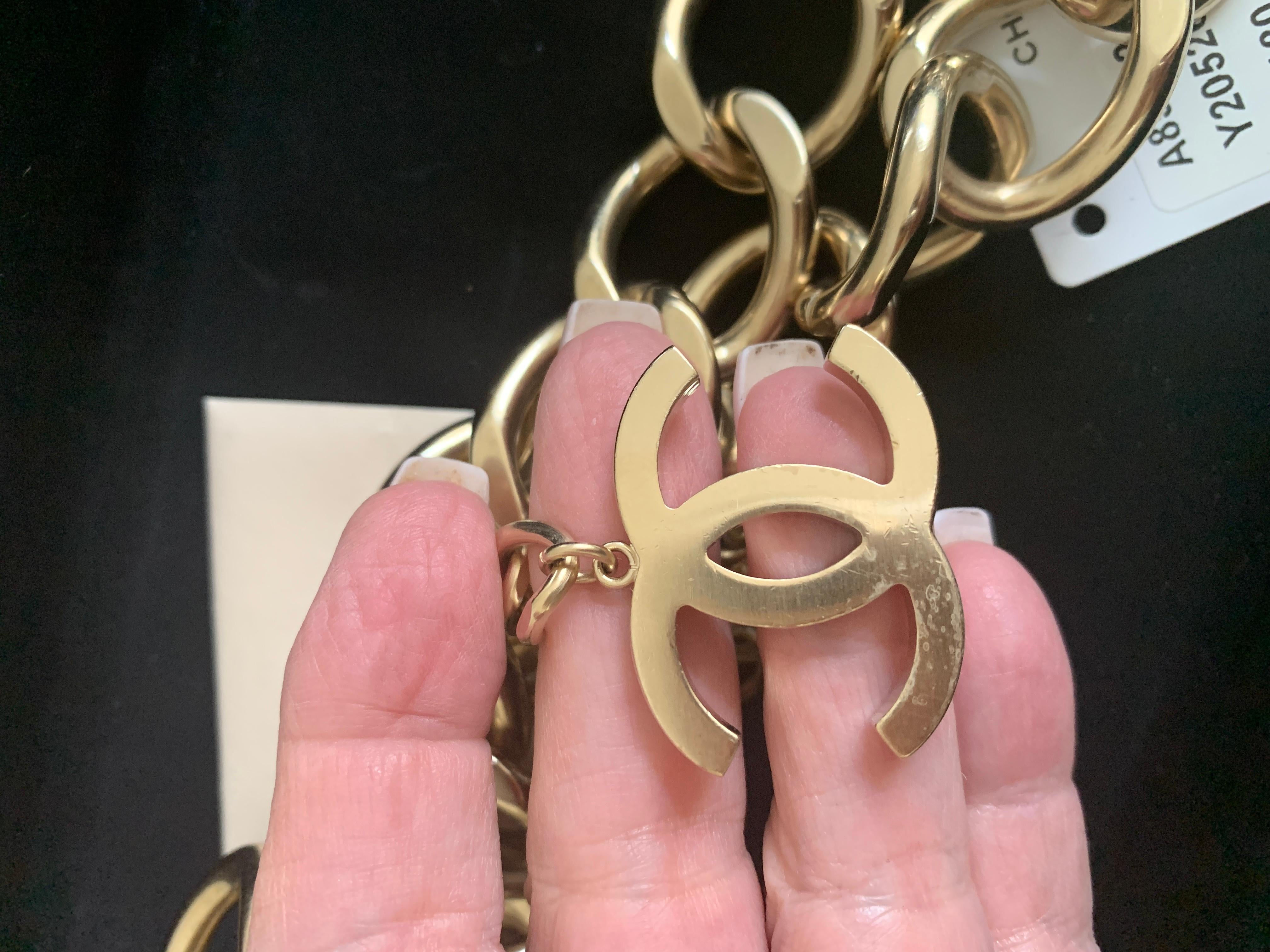 Chanel Multicolor Lock In Tweed Color Oversize Locket Gold Lock Belt 6