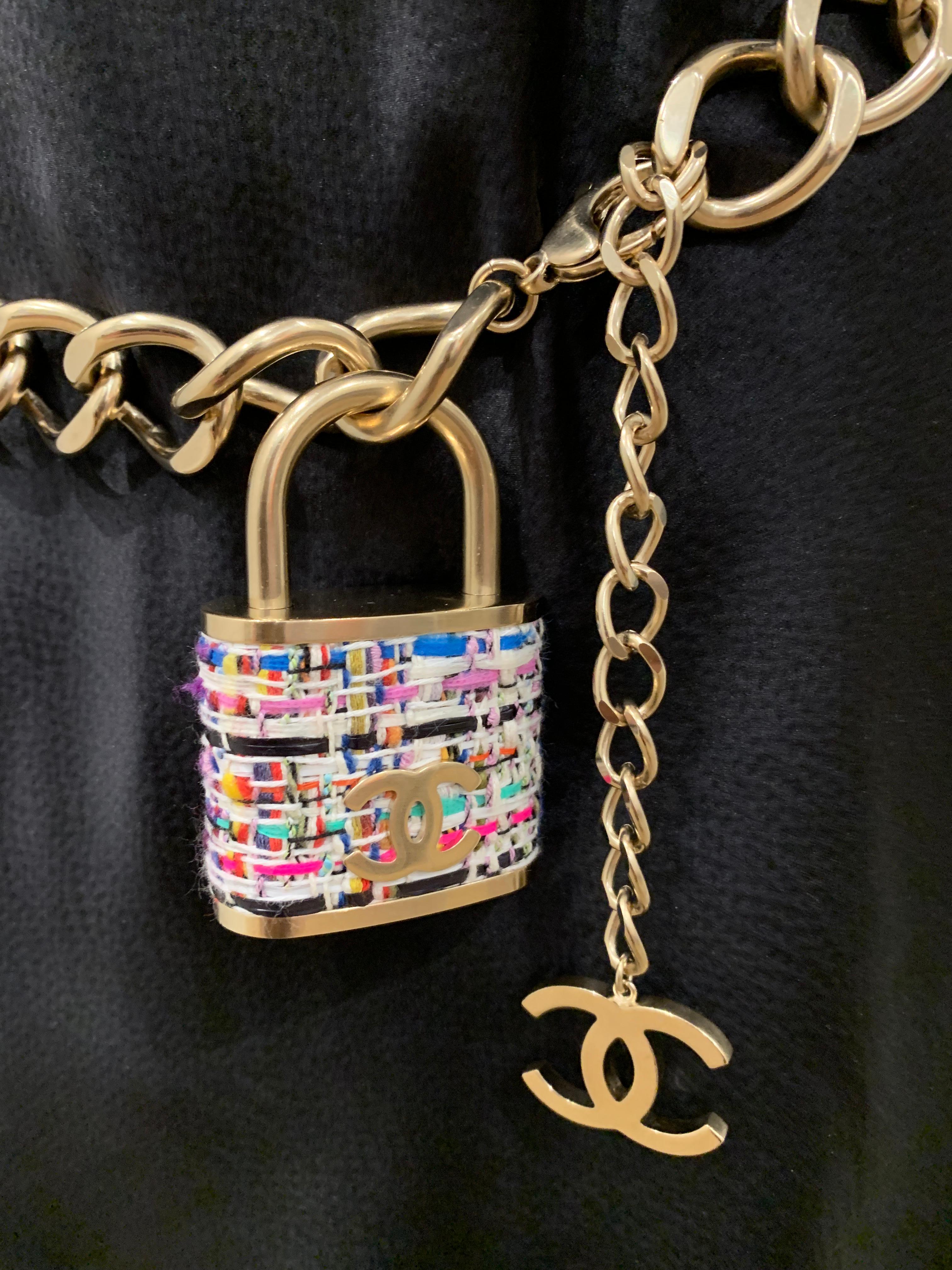 fake chanel chain belt