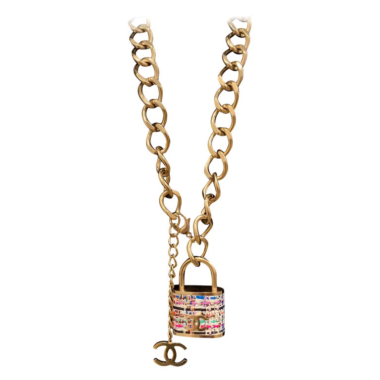 Chanel Padlock Necklace from the Fall / Winter 2014 Runway - Spotted Fashion