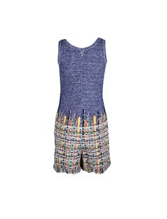 Chanel Multicolor Maison Lesage Fantasy Tweed Playsuit Mini Jumpsuit Overall