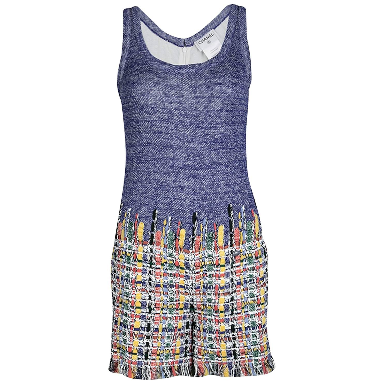 Chanel Multicolor Maison Lesage Fantasy Tweed Playsuit Mini Jumpsuit Overall