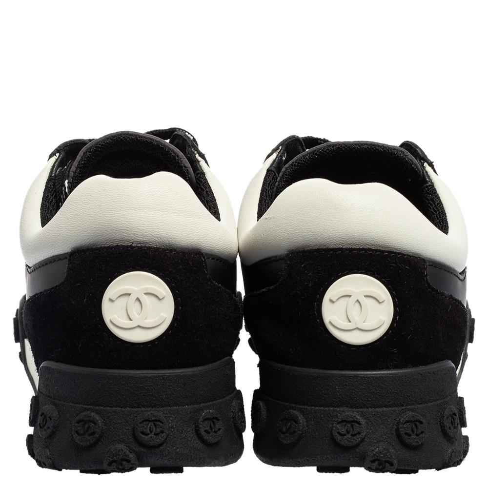 chanel suede kidskin sneakers