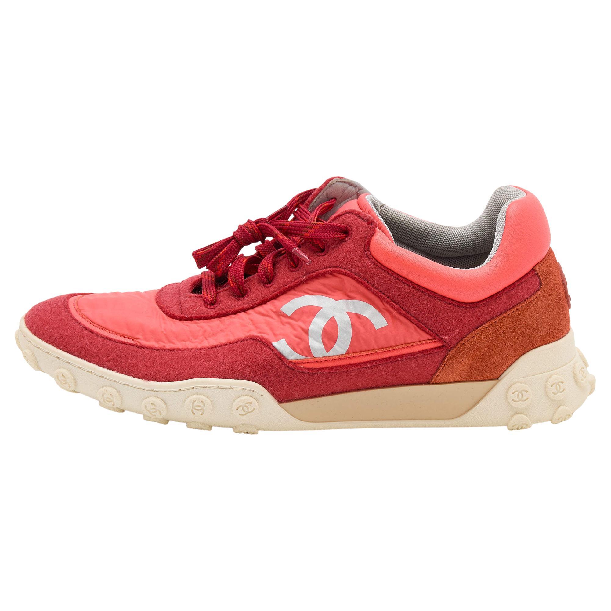 Chanel coral sneakers best sale