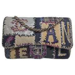 Borsa Chanel Multicolor Patchwork Jumbo Flap