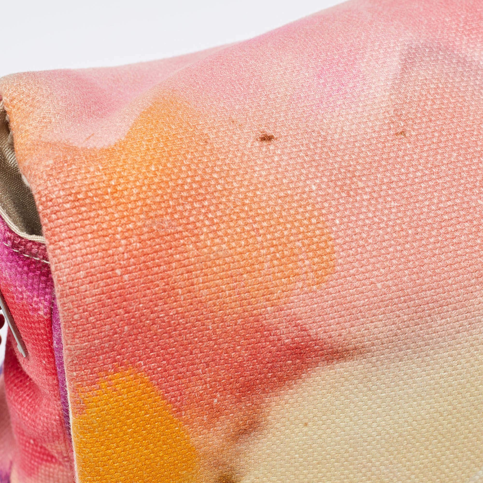 Chanel Multicolor Printed Canvas Flower Power Messenger Bag 1