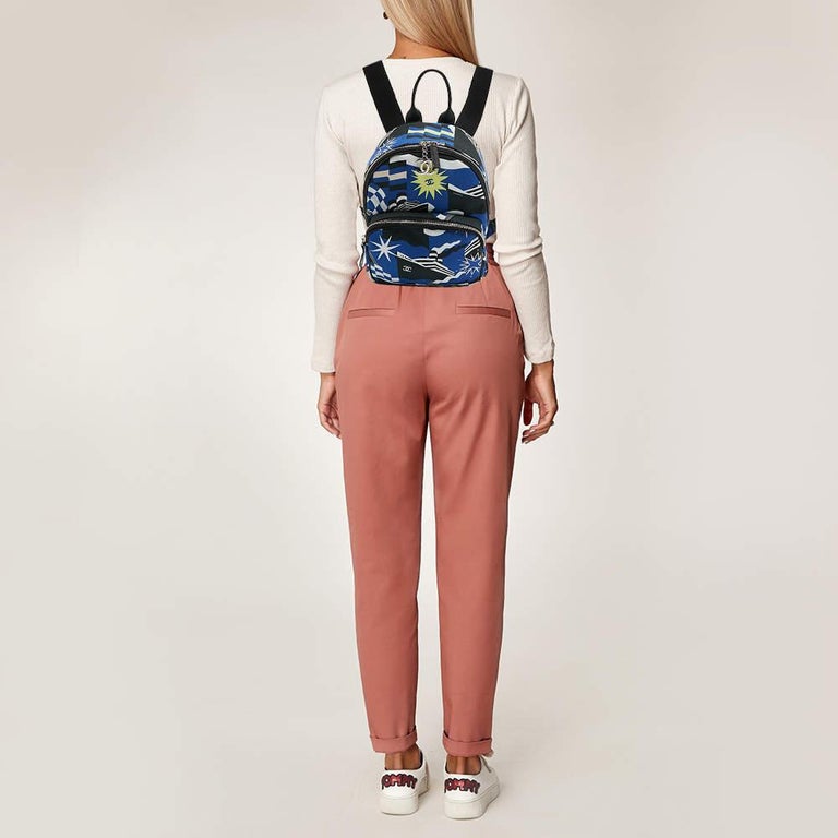 Chanel Multicolor Printed Canvas La Pausa Bay Backpack at  display picture 1