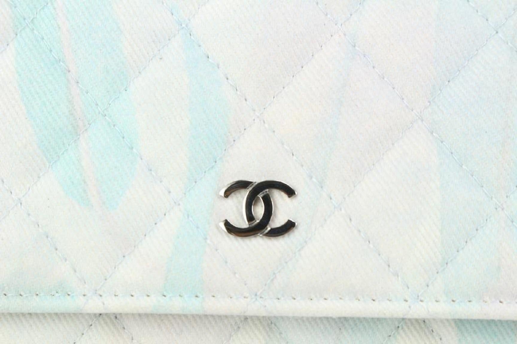 Chanel Multicolor Quilted Denim Wallet on Chain Crossbody Flap Bag 830cas31 3