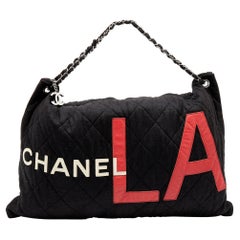 Chanel Multicolor Quilted Fabric and Leather LA Cruise Line Shoulder Bag