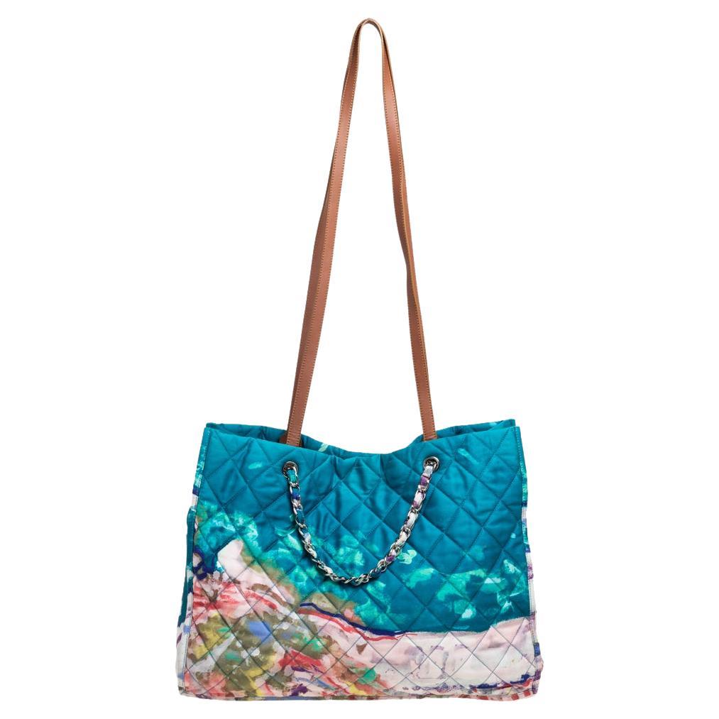 Chanel Multicolor Quilted Fabric Timeless Tote