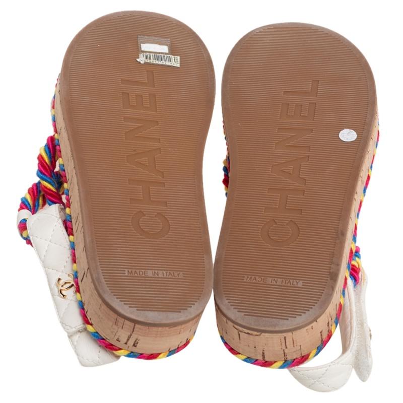 chanel multicolor sandals