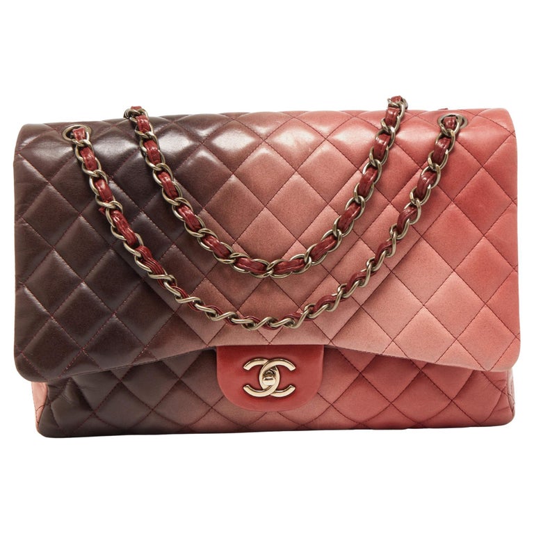 Chanel Multicolor Quilted Leather Maxi Classic Single Flap Bag at 1stDibs