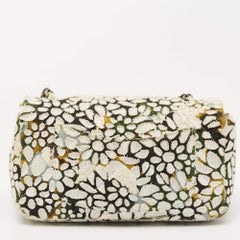 Chanel Multicolor Quilted Tweed and Leather Daisy Flap Bag