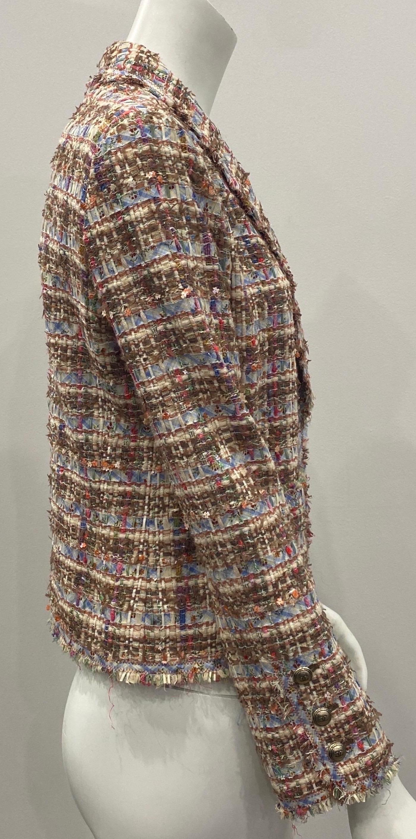 Chanel Multicolor Ribbon Boucle Jacket -Size 40 - 2005P 6