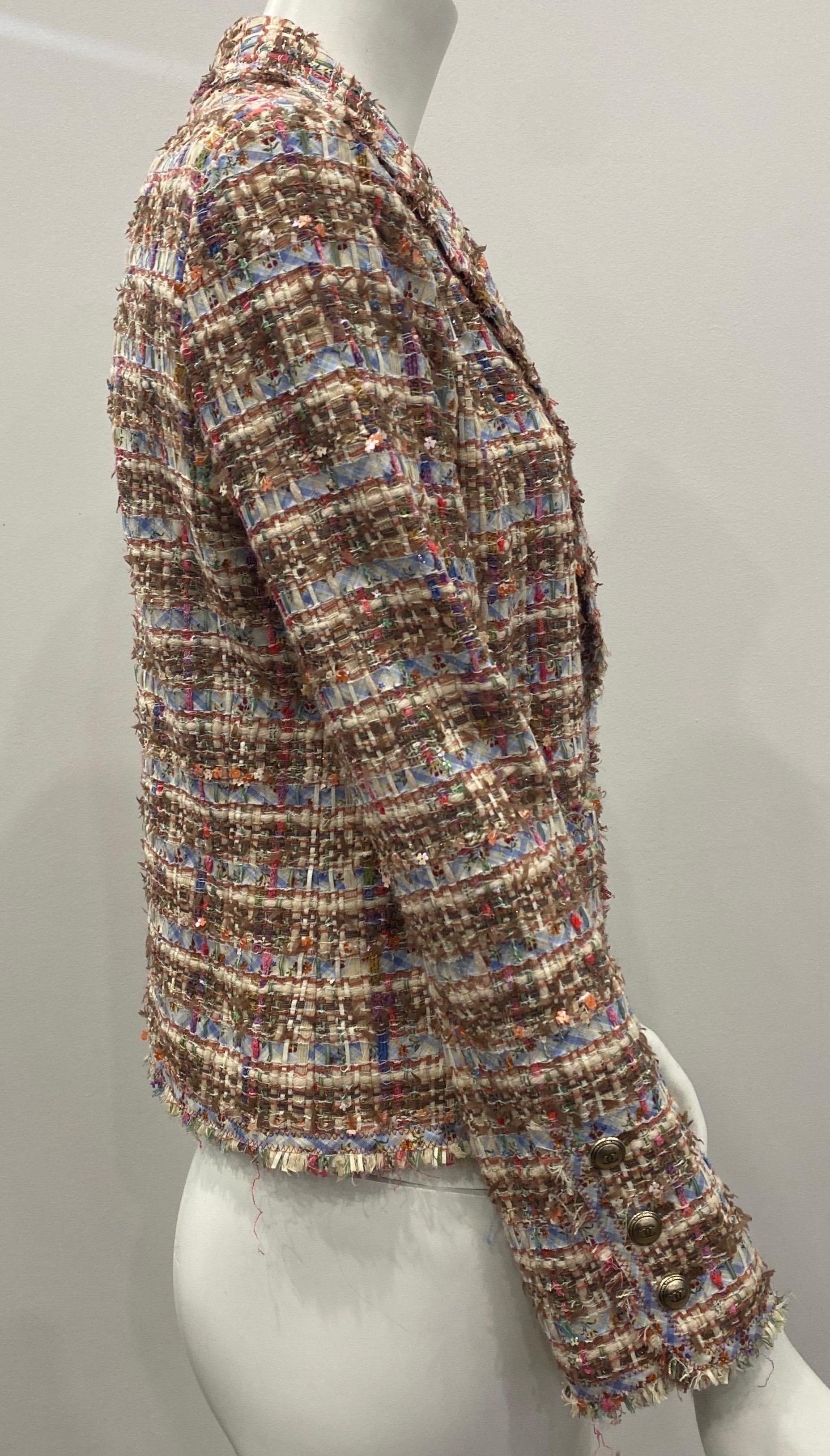 Chanel Multicolor Ribbon Boucle Jacket -Size 40 - 2005P 7