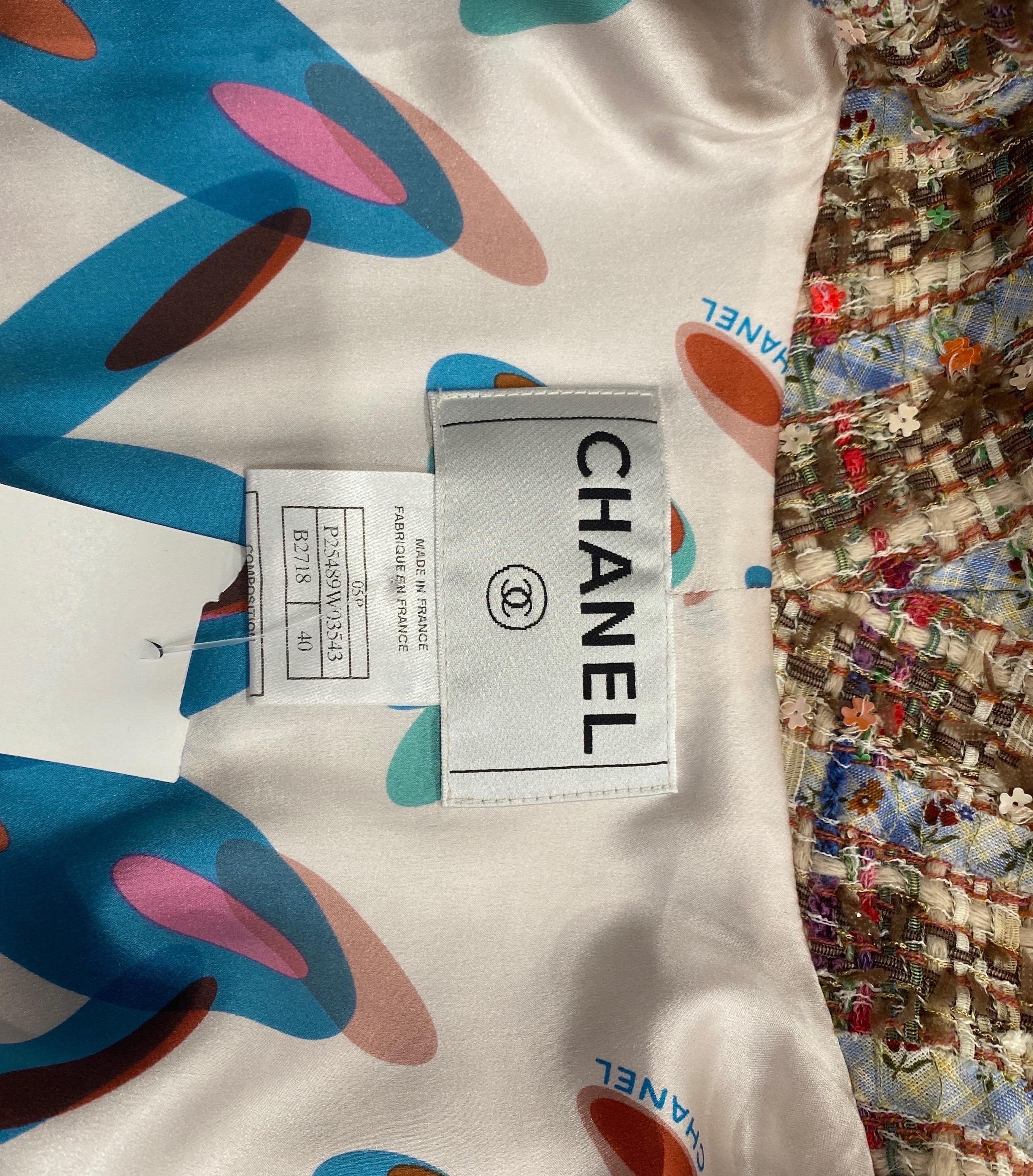 Chanel Multicolor Ribbon Boucle Jacket -Size 40 - 2005P 12