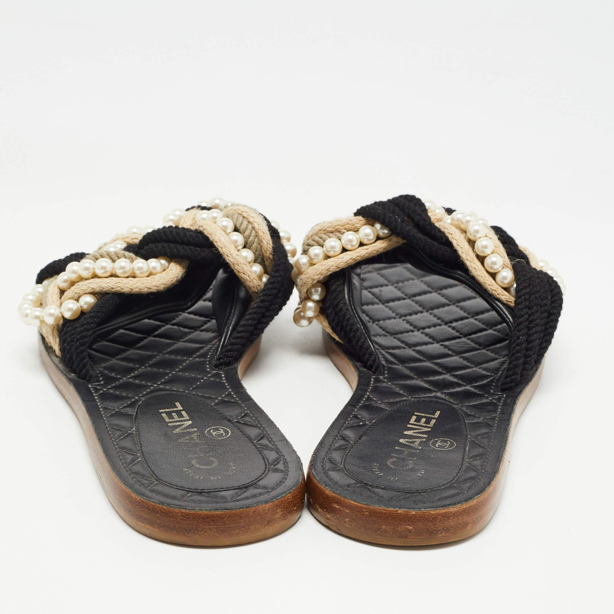 chanel rope sandals