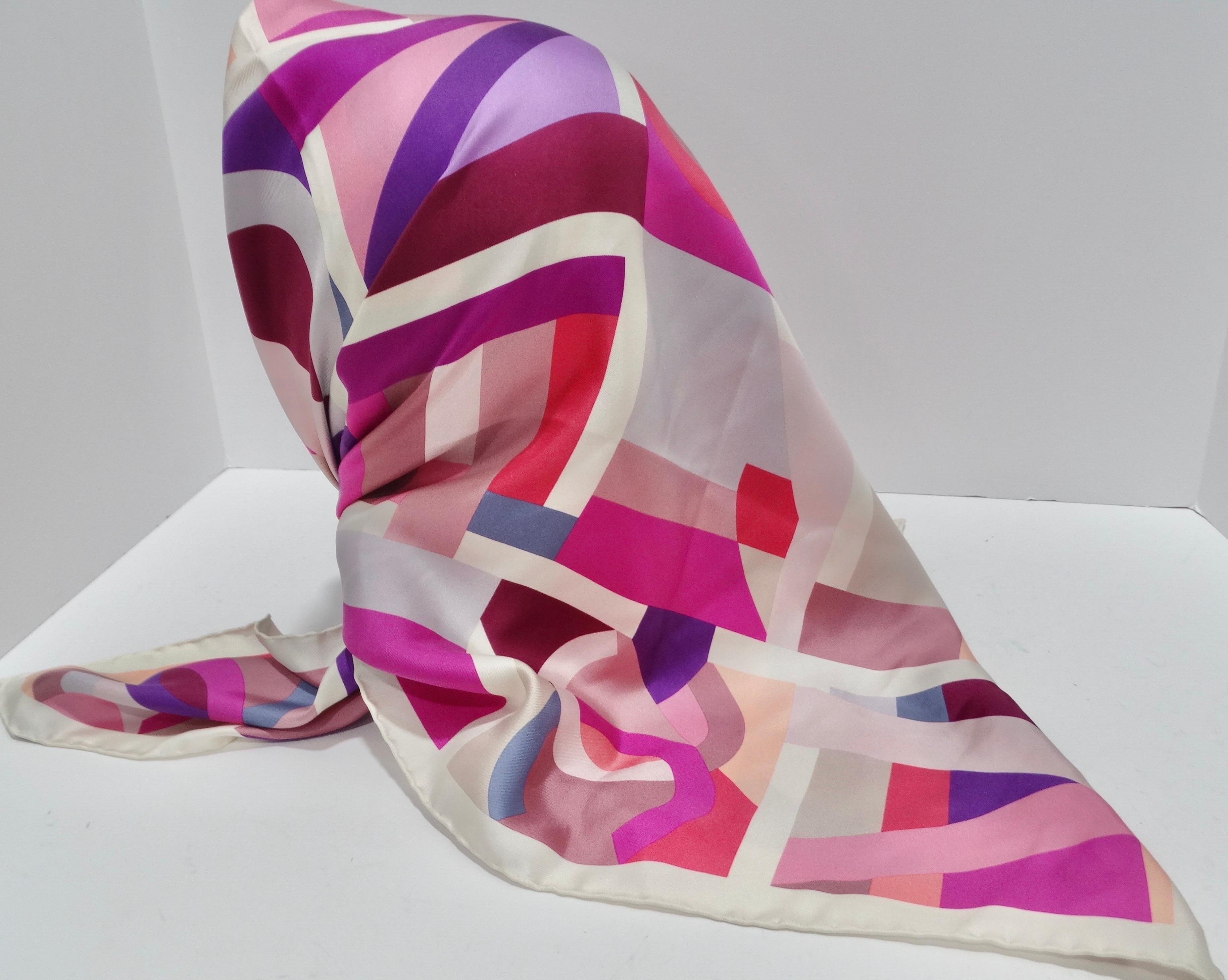  Chanel - Écharpe en soie multicolore avec logo Unisexe 