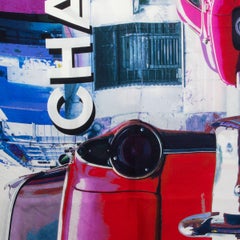 CHANEL multicolor silk PARIS CUBA Cruise 2016/17 Shawl Scarf