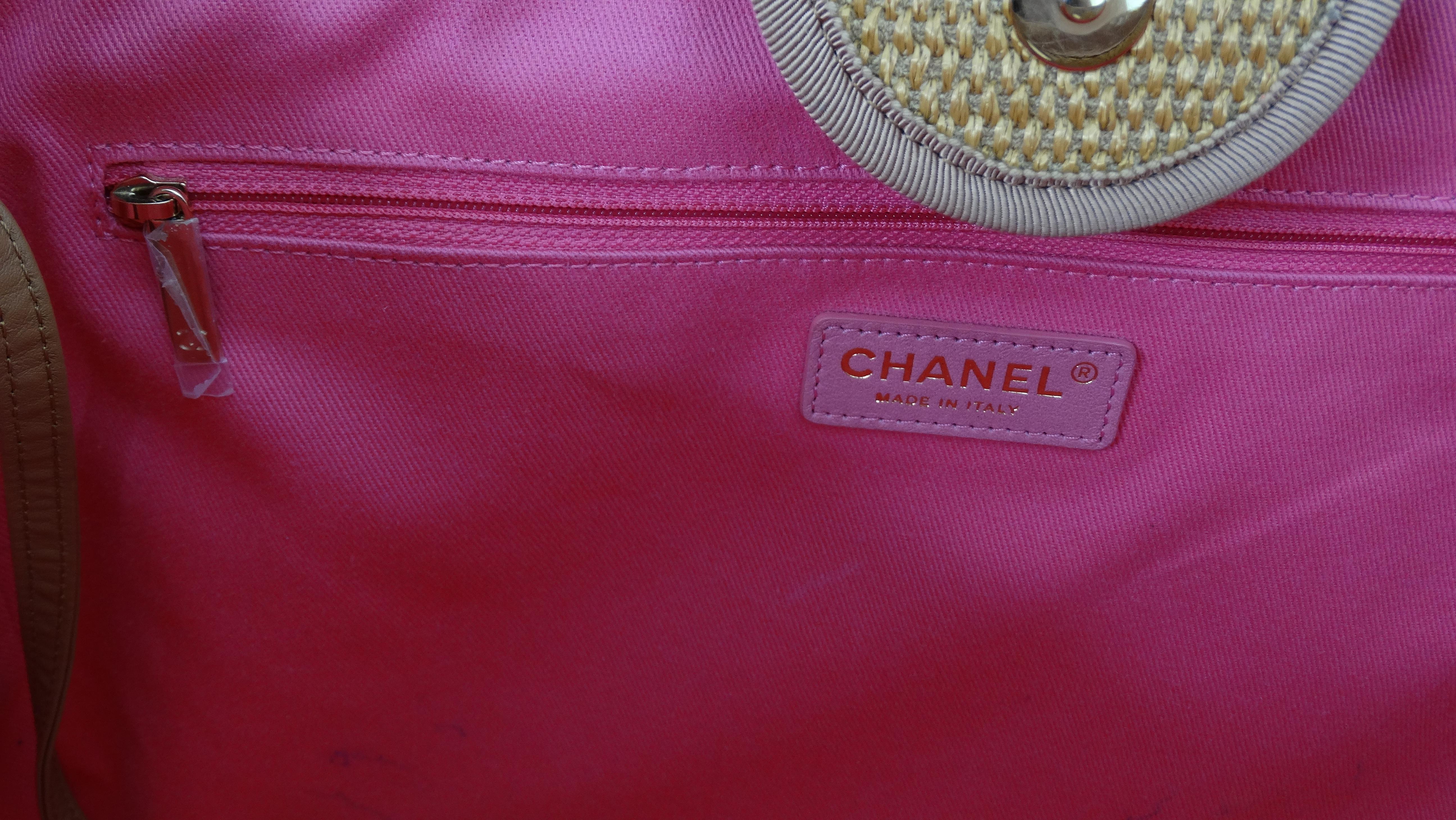 Chanel Multicolor Straw Raffia Deauville GM Tote 5