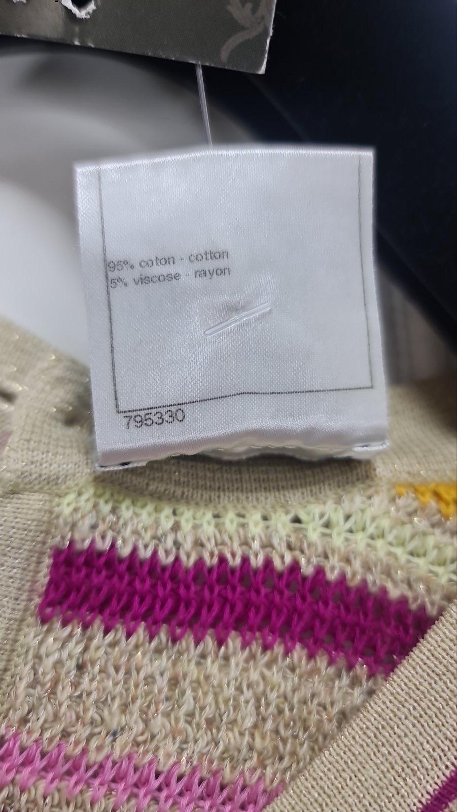 Chanel Mehrfarbig gestreiftes ärmelloses Kleid aus Baumwollstrick  im Angebot 3