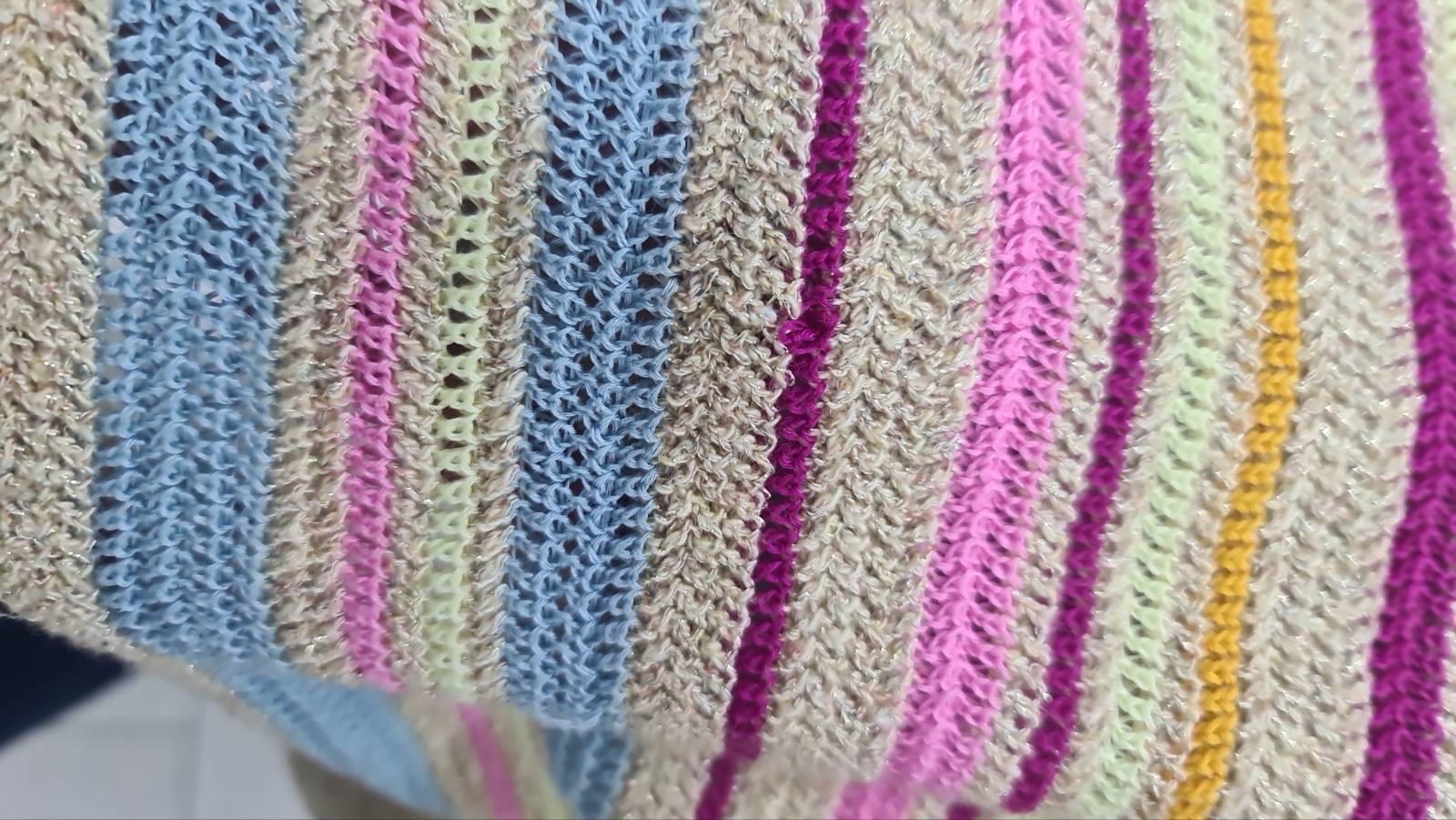 Chanel Multicolor Striped Cotton Knit Sleeveless Dress 4