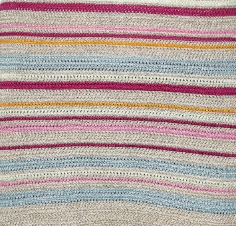 Donna Chanel - Vestito senza maniche in maglia di cotone a righe multicolore S in vendita