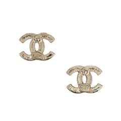 Chanel multicolor stud earrings