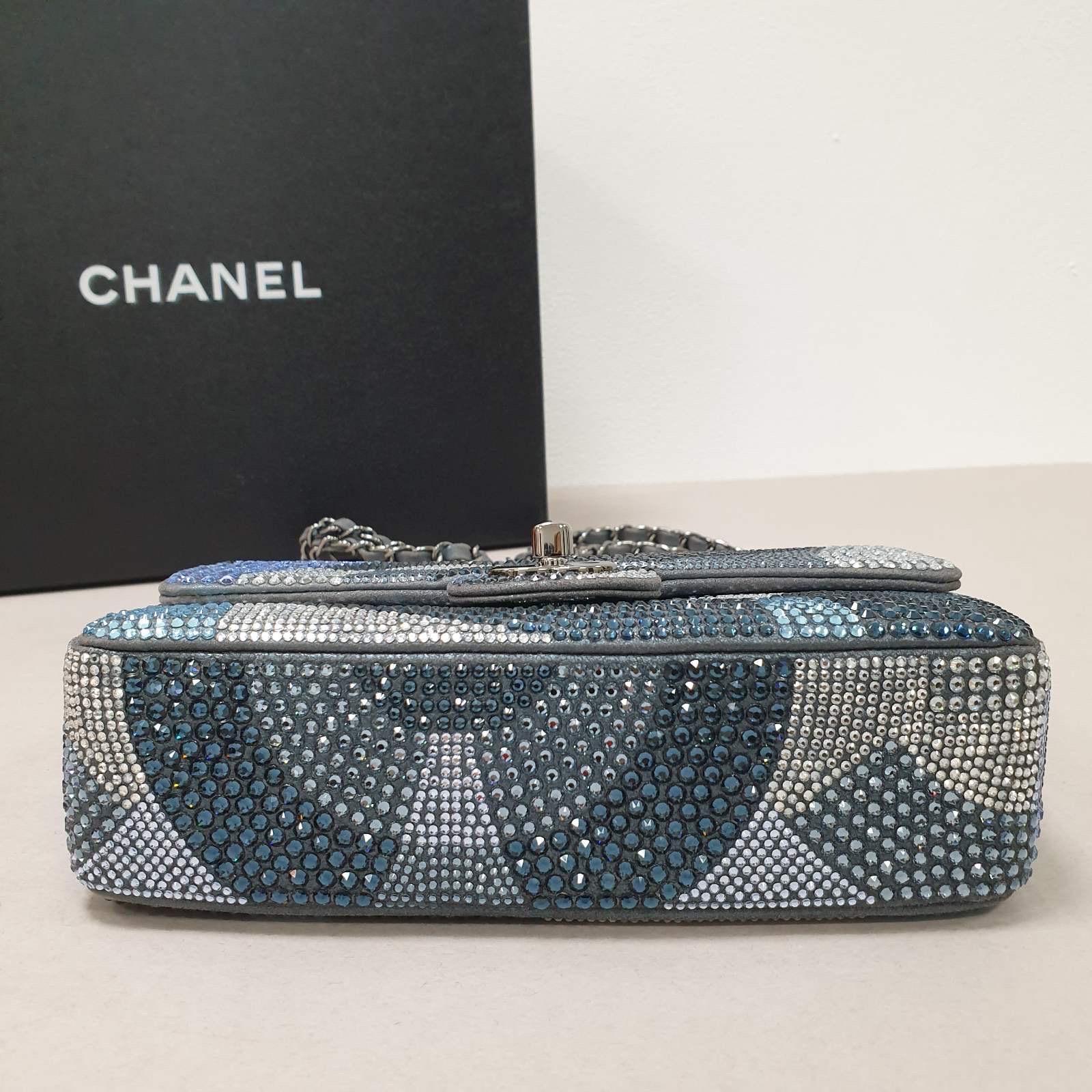 Chanel Multicolor Swarovski Strass Flap Bag  For Sale 2