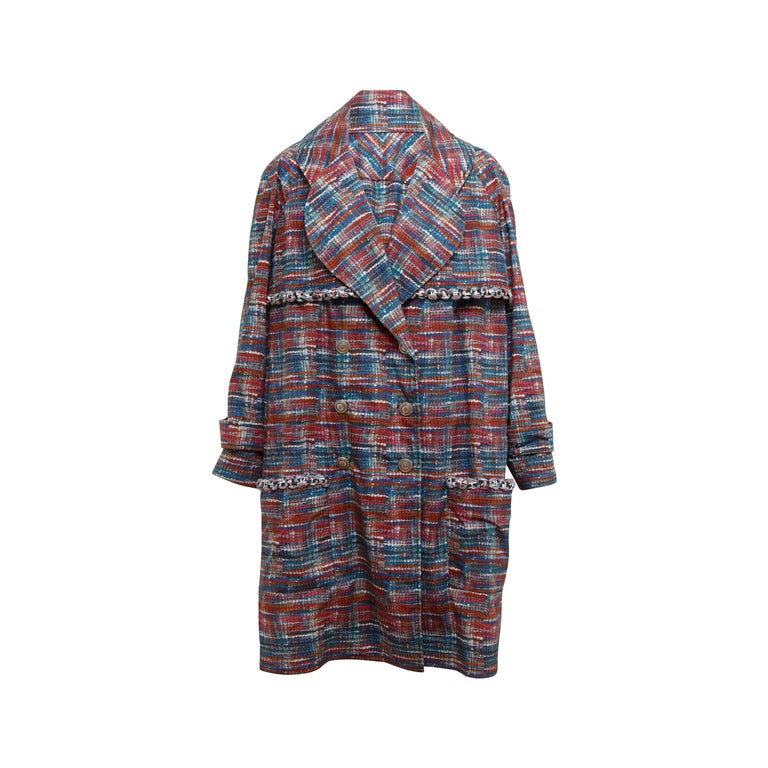 Chanel Multicolor Trench Coat at 1stDibs