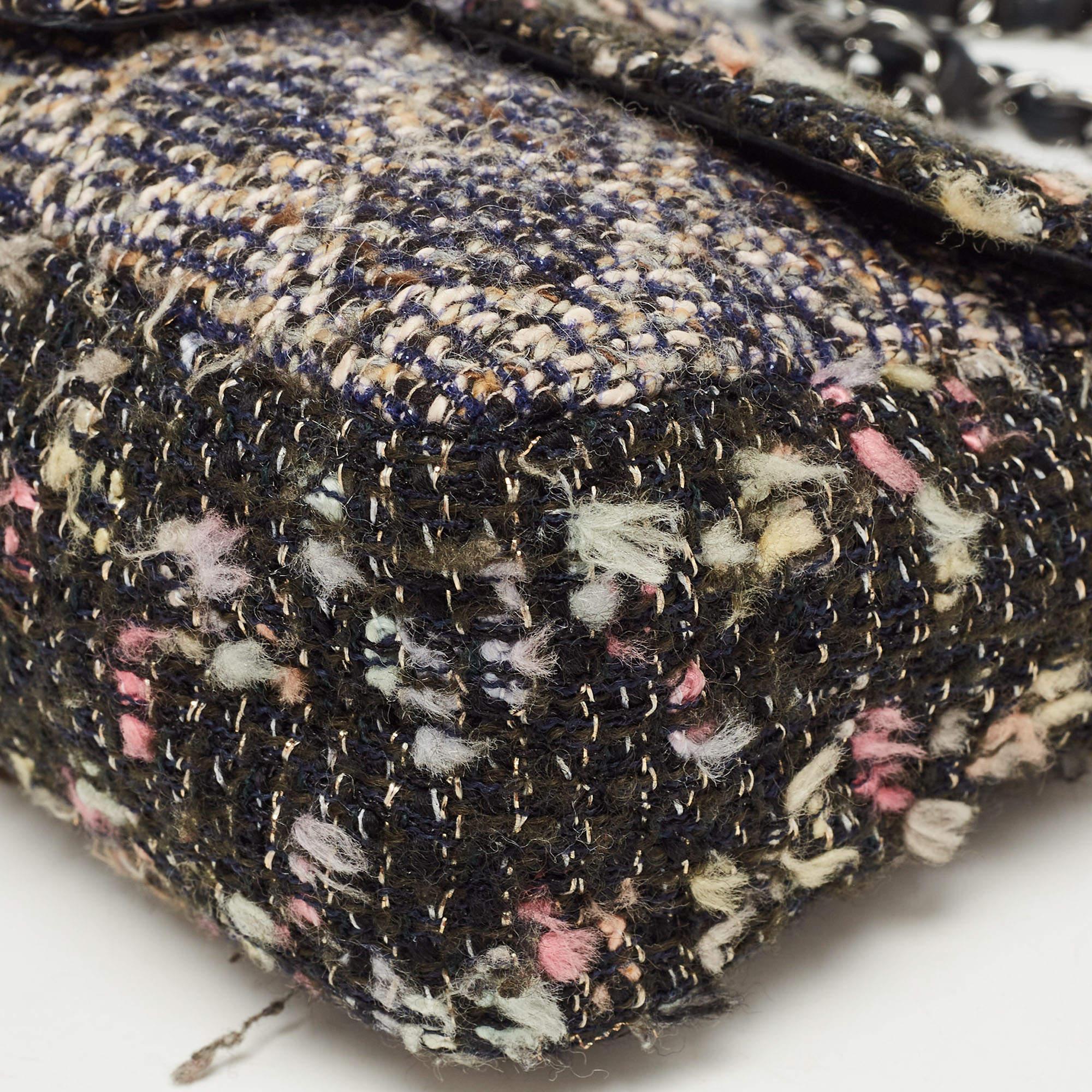 Chanel Multicolor Tweed and Leather Fantasy Tweed Flap Bag 1