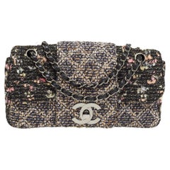 Chanel Multicolor Tweed and Leather Fantasy Tweed Flap Bag