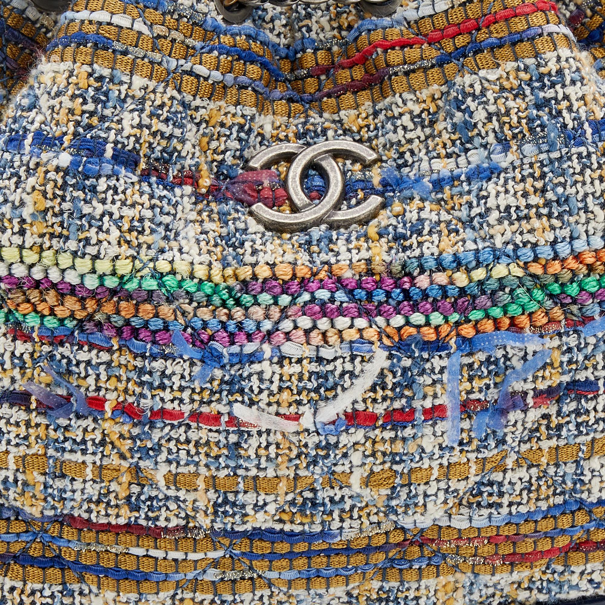 Women's Chanel Multicolor Tweed and Leather Gabrielle Backpack