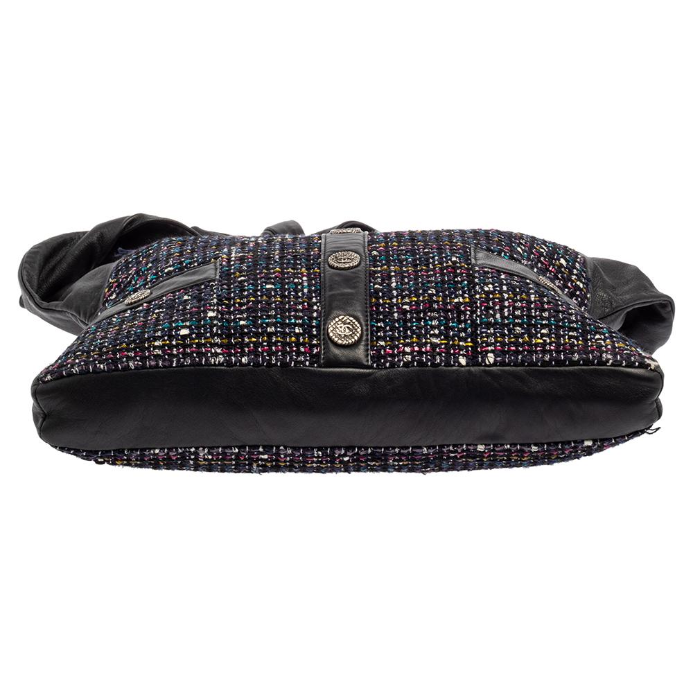 Women's Chanel Multicolor Tweed and Leather Girl Crossbody Bag