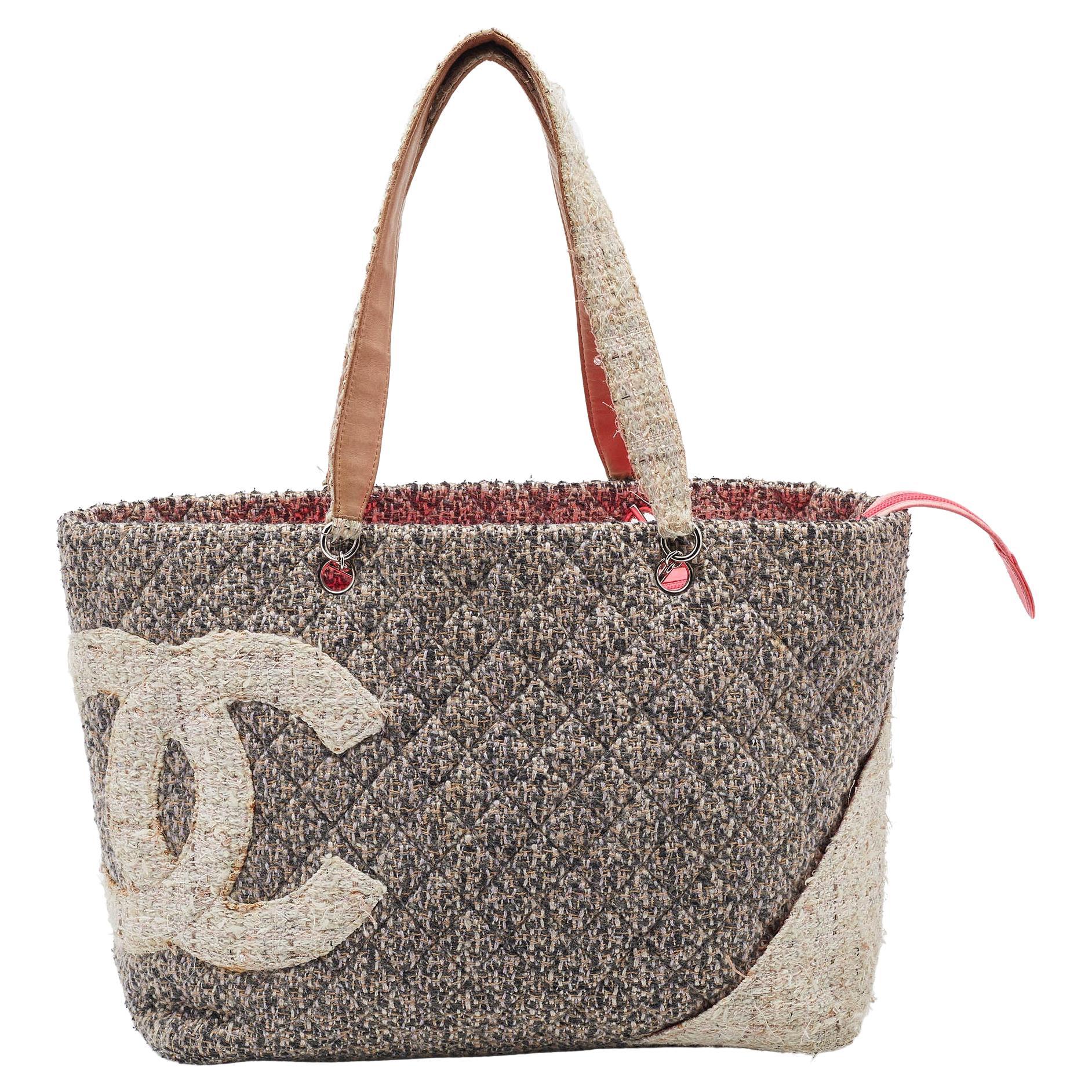 Chanel Multicolor Tweed Cambon Ligne Bag at 1stDibs