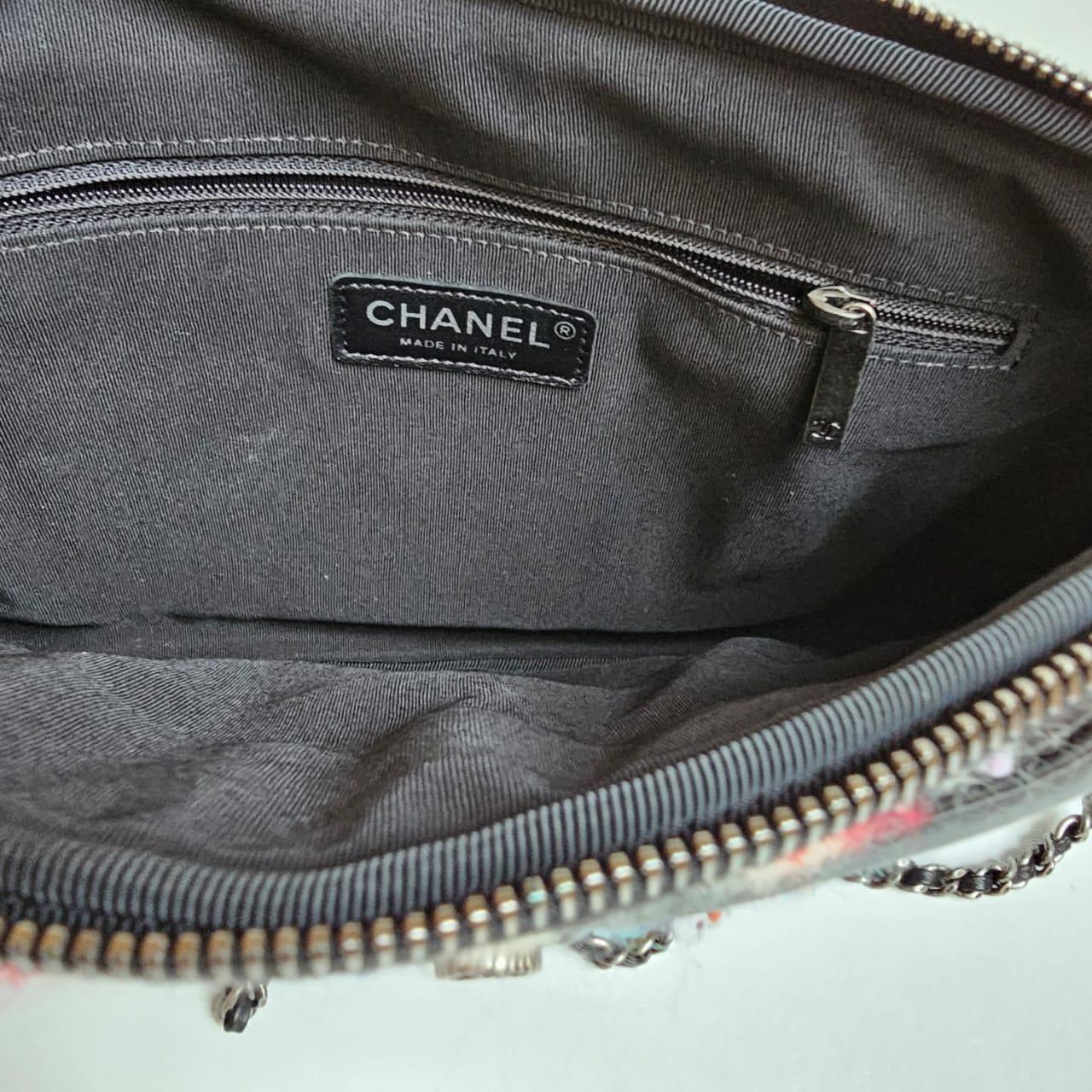 Chanel Multicolor Tweed Jacket Crossbody Bag For Sale 6