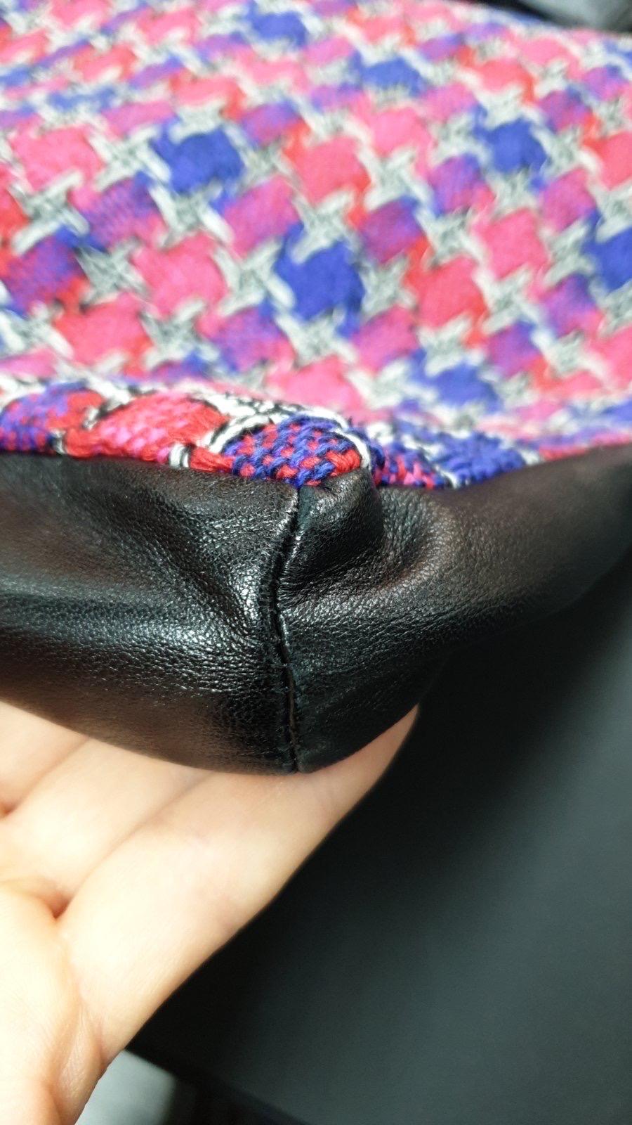 Chanel Multicolor Tweed  Leather Girl Crossbody Jacket Bag For Sale 4