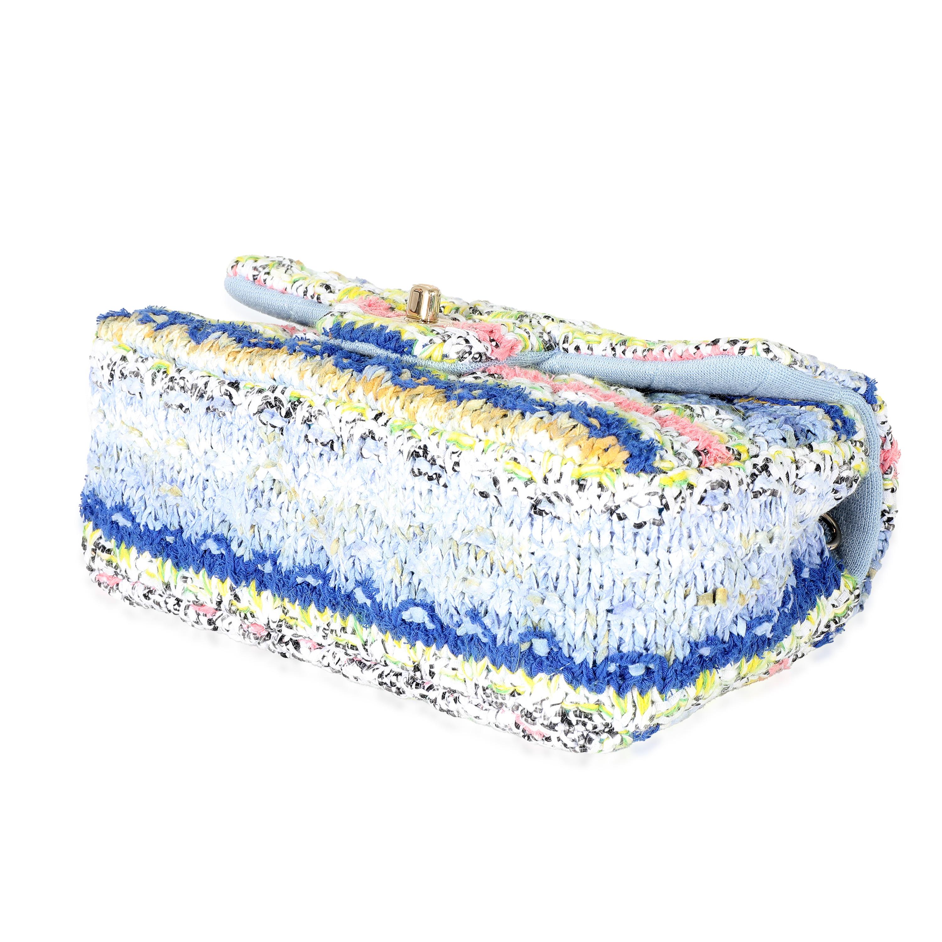 Chanel Multicolor Tweed Mini Rectangular Flap Bag For Sale 1